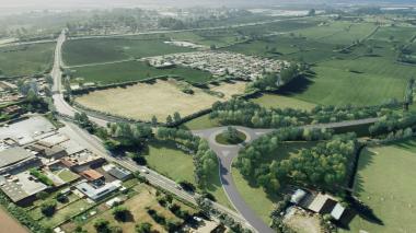 An artist's impression of Banwell bypass