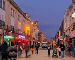 A street in Weston-super-Mare at night