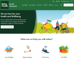 Screenshot of Better Health North Somerset website landing page