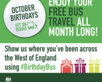 Birthday bus October