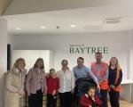 Photo of Baytree school staff and learners from Baytree school handover