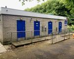 A photo of the existing toilet block in Grove Park, Weston-super-Mare.