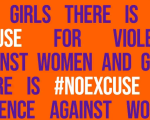 Image of campaign strapline for Violence Against Women Campaign 