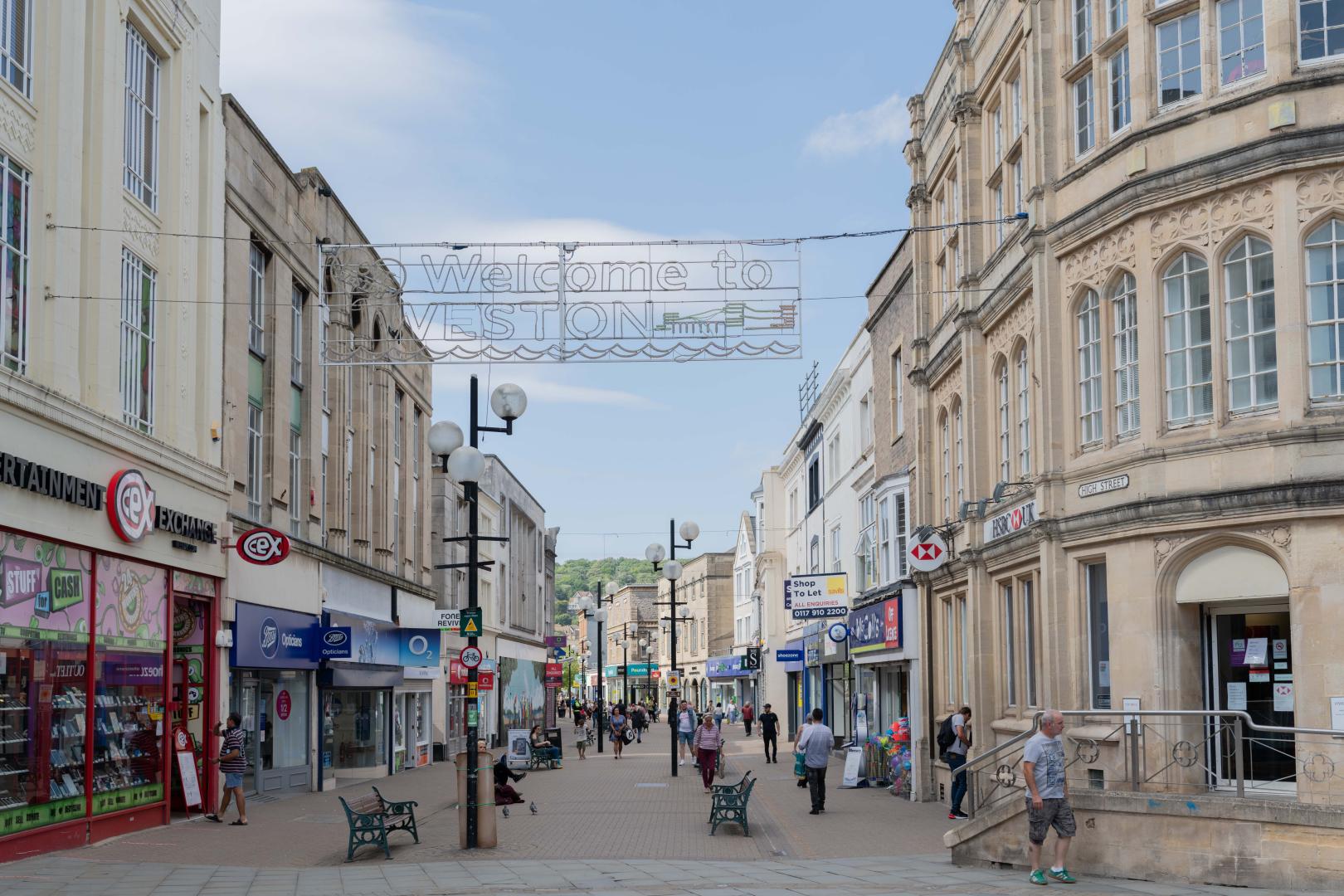 Picture of Weston's high street by Paul Blakemore