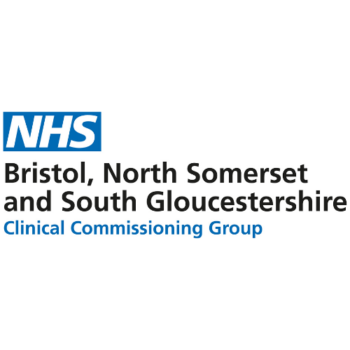 Text reading NHS Bristol North Somerset and South Gloucestershire Clinical Commissioning Group