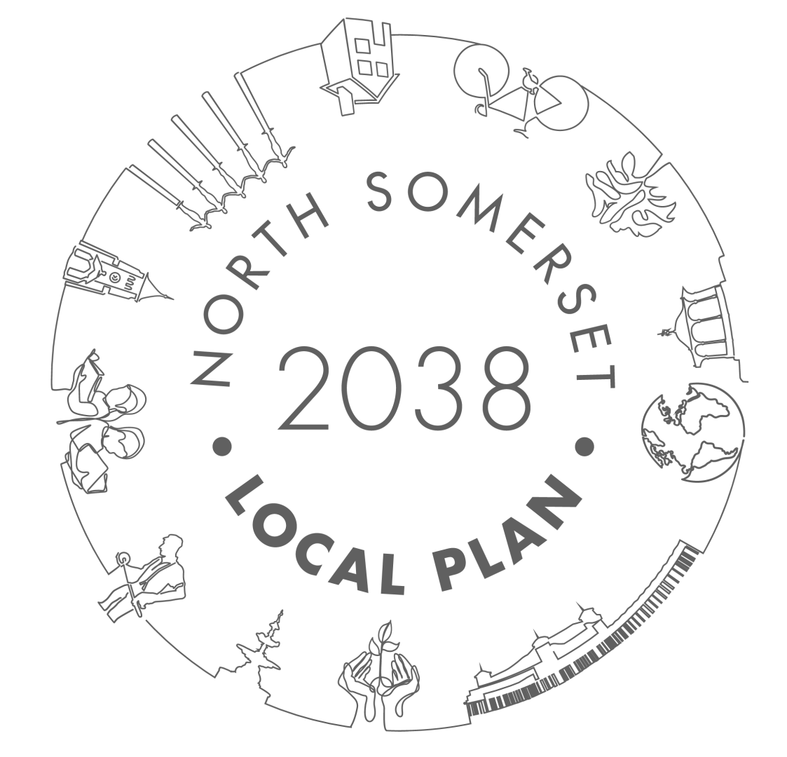 North Somerset Local Plan 2038 with various North Somerset landmarks