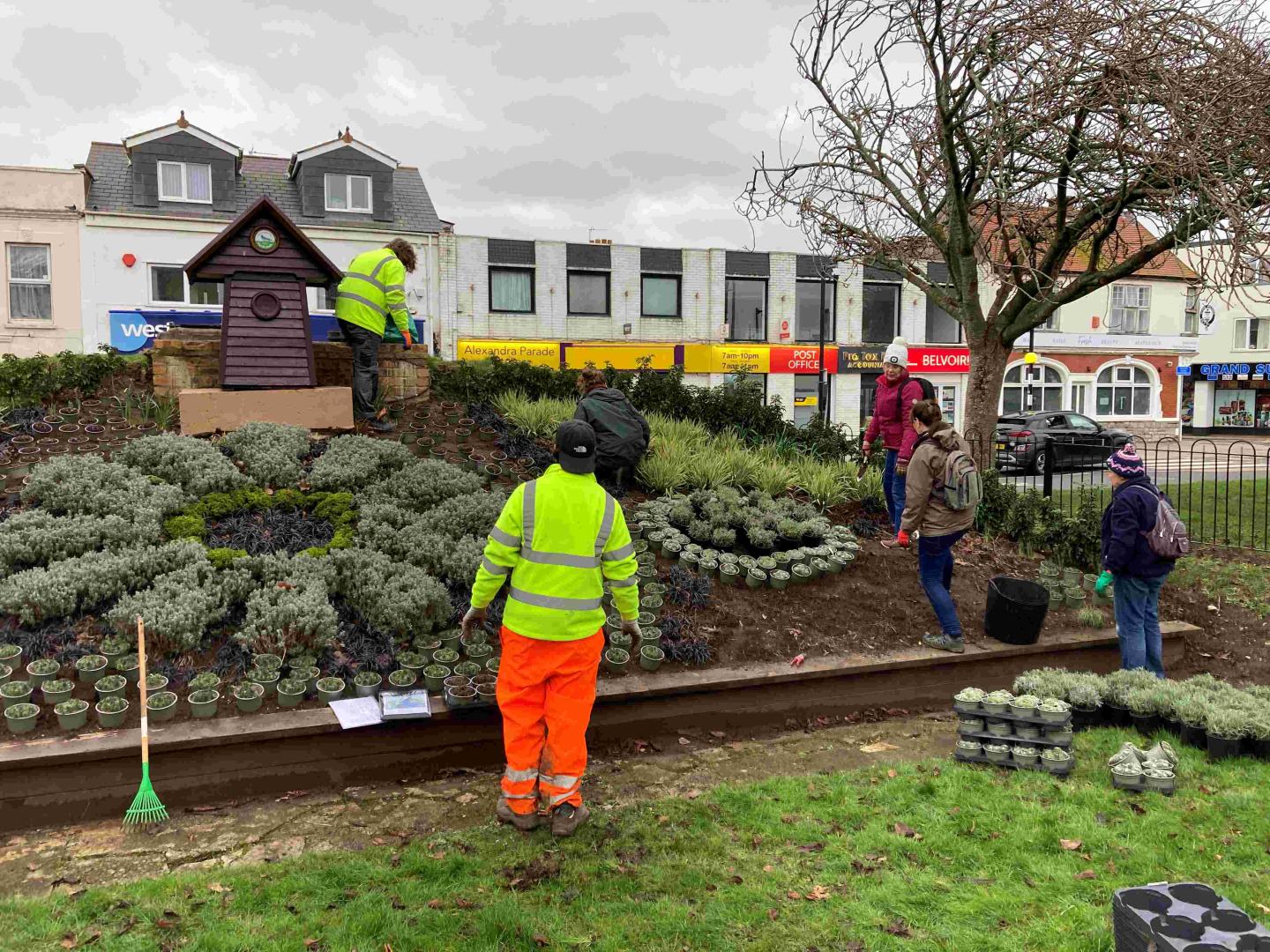 WSM Floral Clock Replanting 