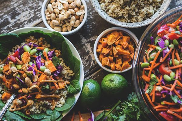 a variety of healthy foods in bowls