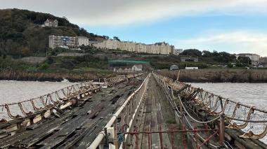 This image shows a photo of Birnbeck Pier